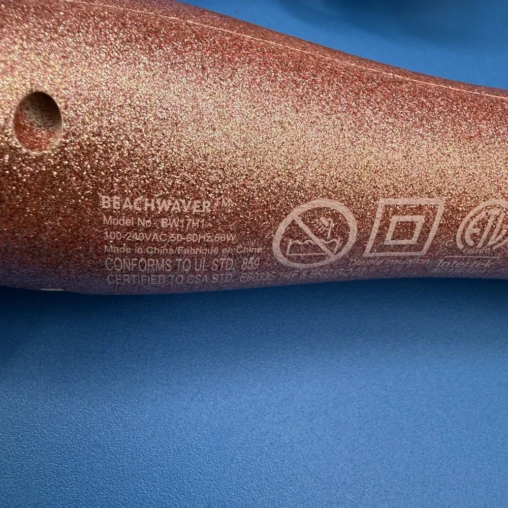 The Beachwaver B1.25 Rotating Curling Soft Pink BW17H1 Exclusive Color Glitter